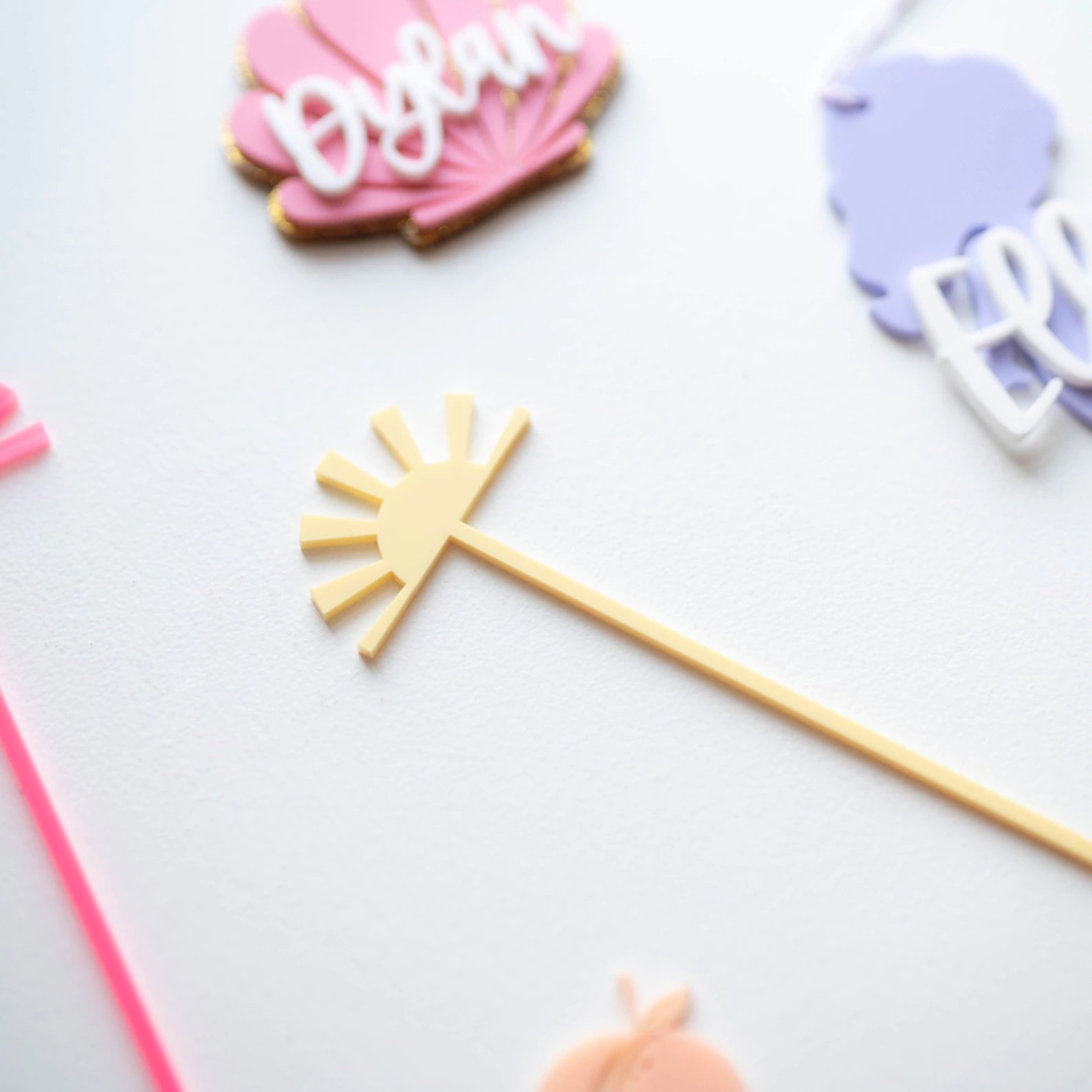 Sunshine Acrylic Swizzle Sticks Birch Bar + Co.