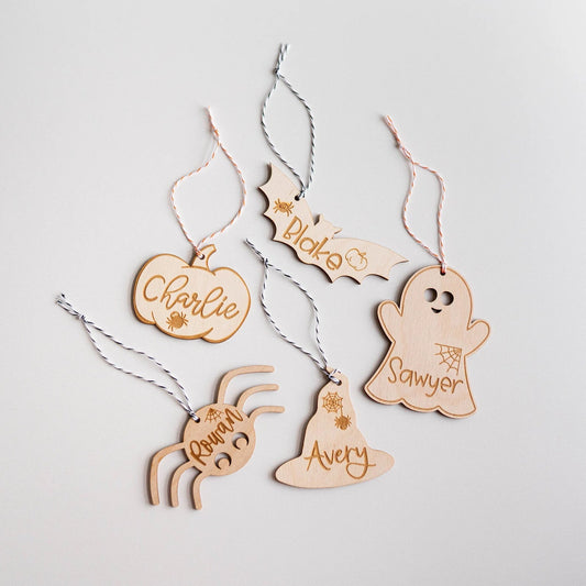 Personalized Halloween Boo Basket Tags Birch Bar + Co.