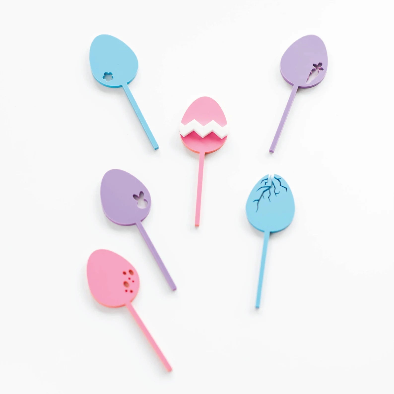 Easter Acrylic Cupcake Toppers Birch Bar + Co.