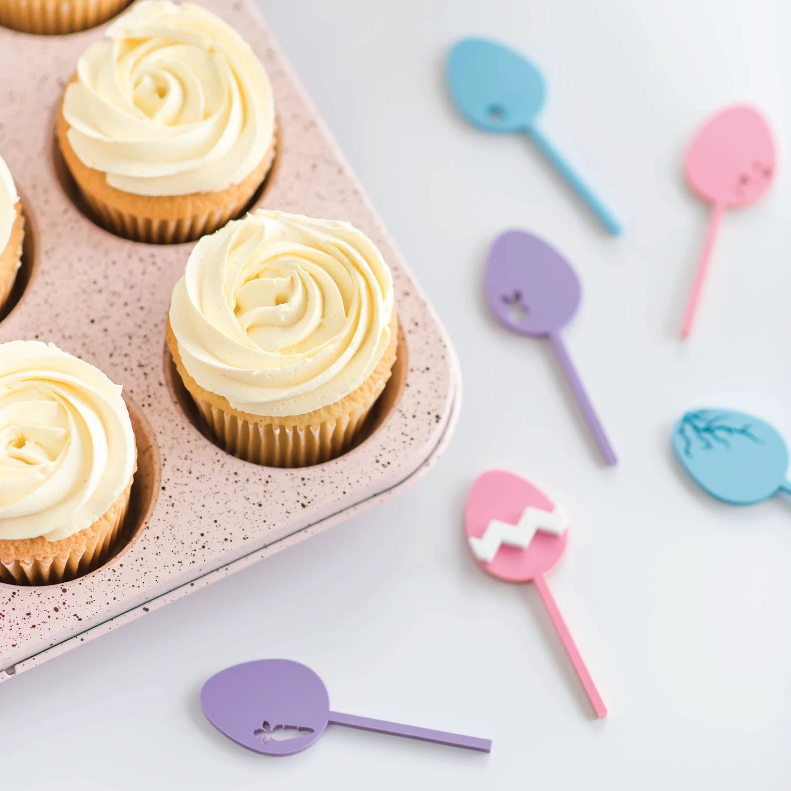Easter Acrylic Cupcake Toppers Birch Bar + Co.