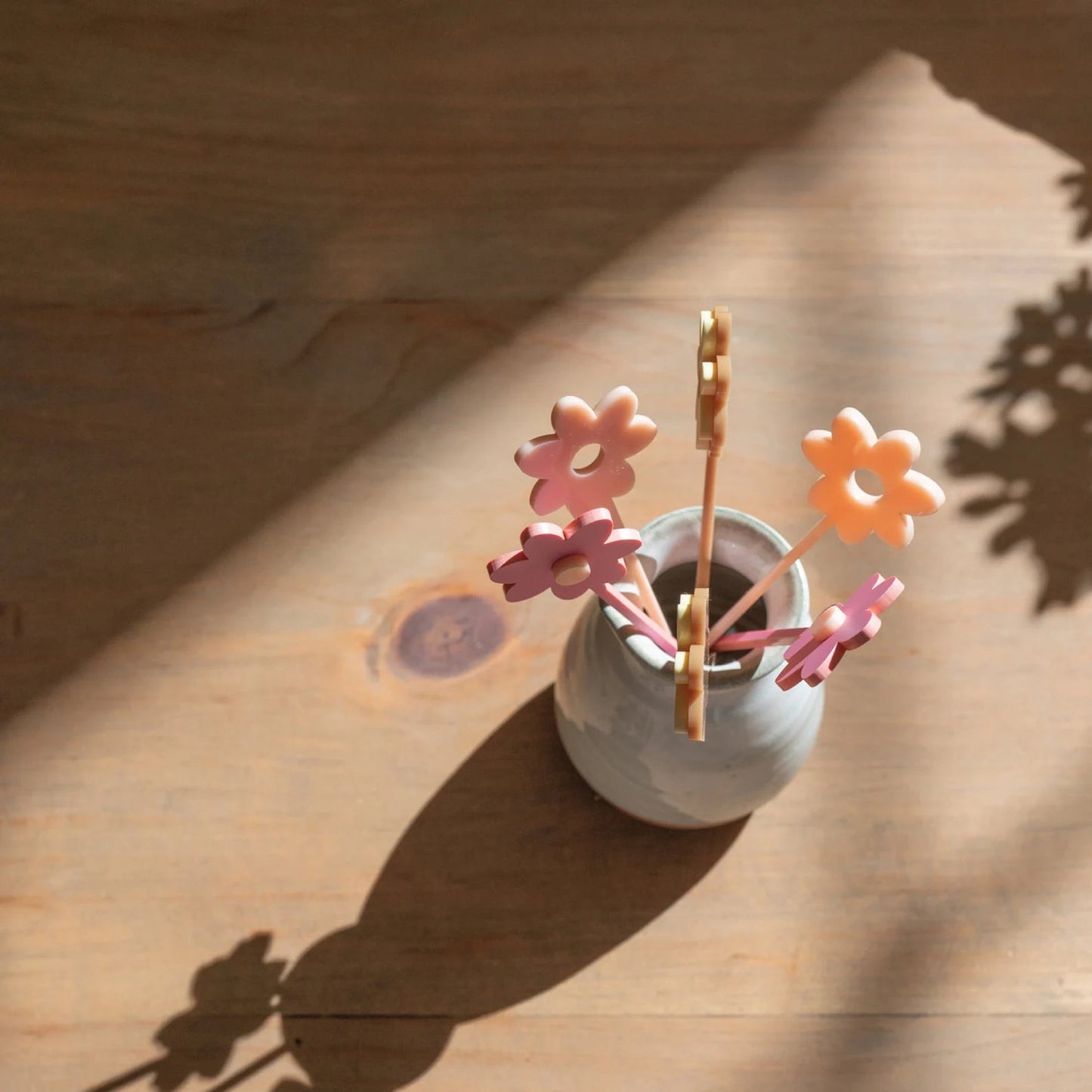 Daisy Acrylic Swizzle Sticks Birch Bar + Co.