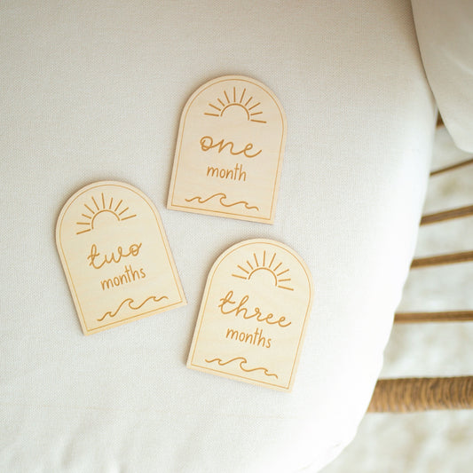 Monthly Milestone Set with Ocean Wave Sun Birch Bar + Co.