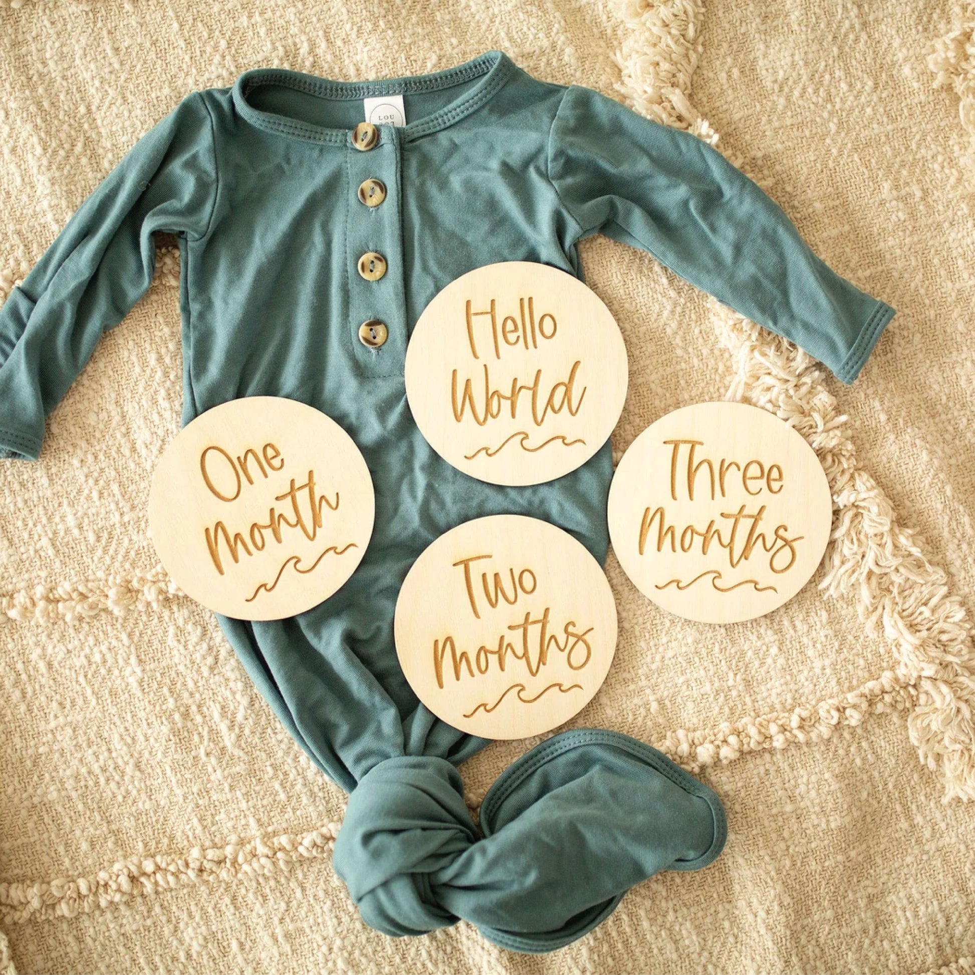 Monthly Milestone Set with Ocean Wave Birch Bar + Co.