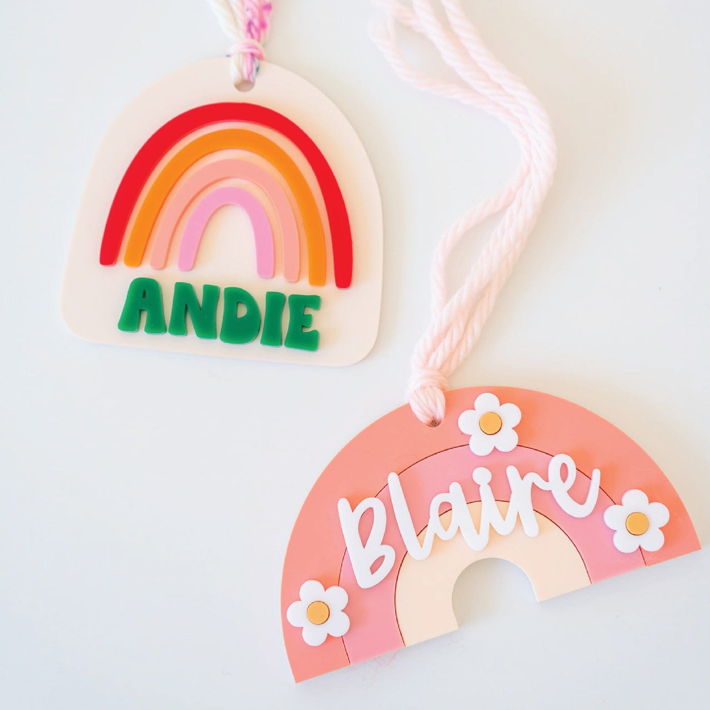 St. Patrick's Rainbow Acrylic Tag Birch Bar + Co.