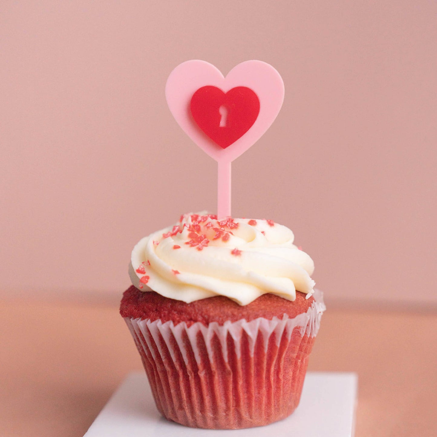 Valentine's Acrylic Cupcake Toppers Birch Bar + Co.