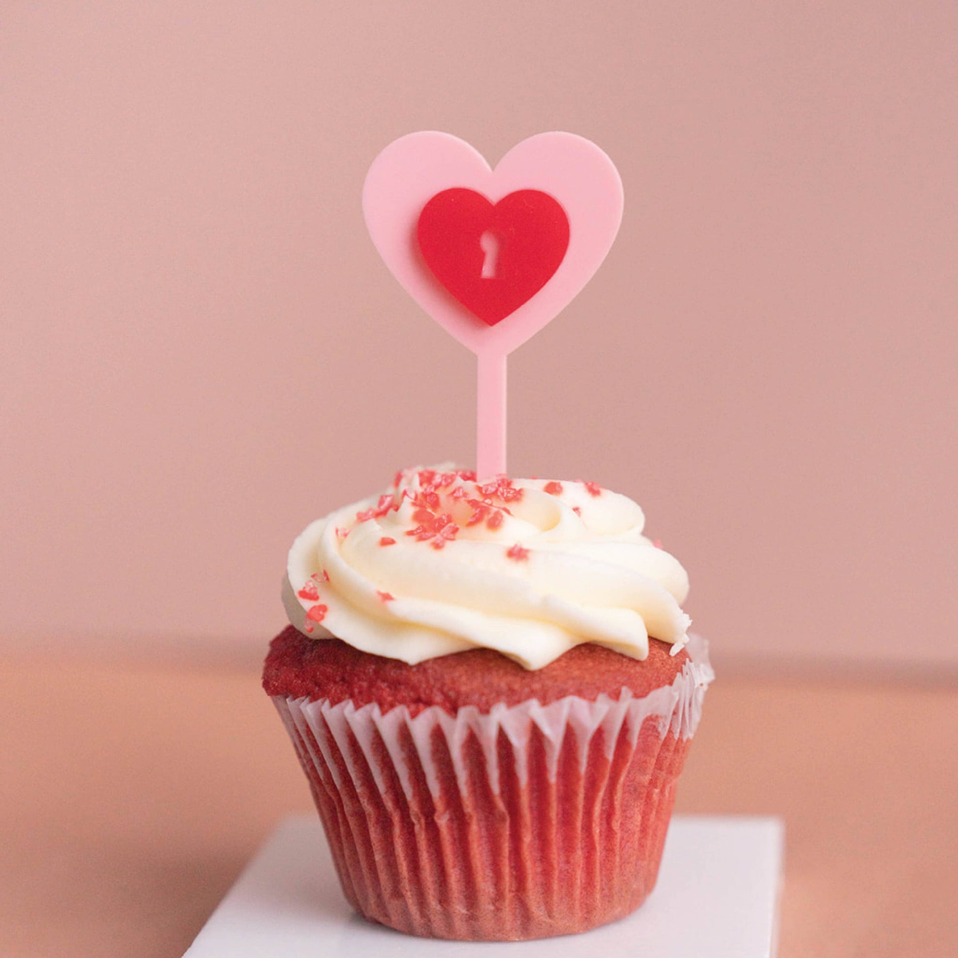 Valentine's Acrylic Cupcake Toppers Birch Bar + Co.