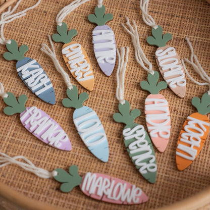 OG Personalized Carrot Basket Tag Birch Bar + Co. 