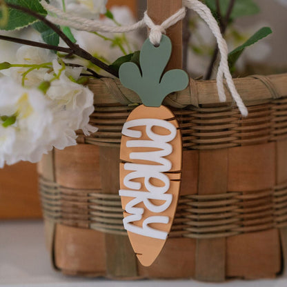 OG Personalized Carrot Basket Tag Birch Bar + Co. 