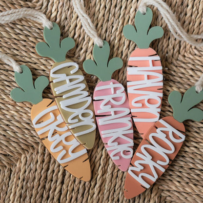 OG Personalized Carrot Basket Tag Birch Bar + Co. 