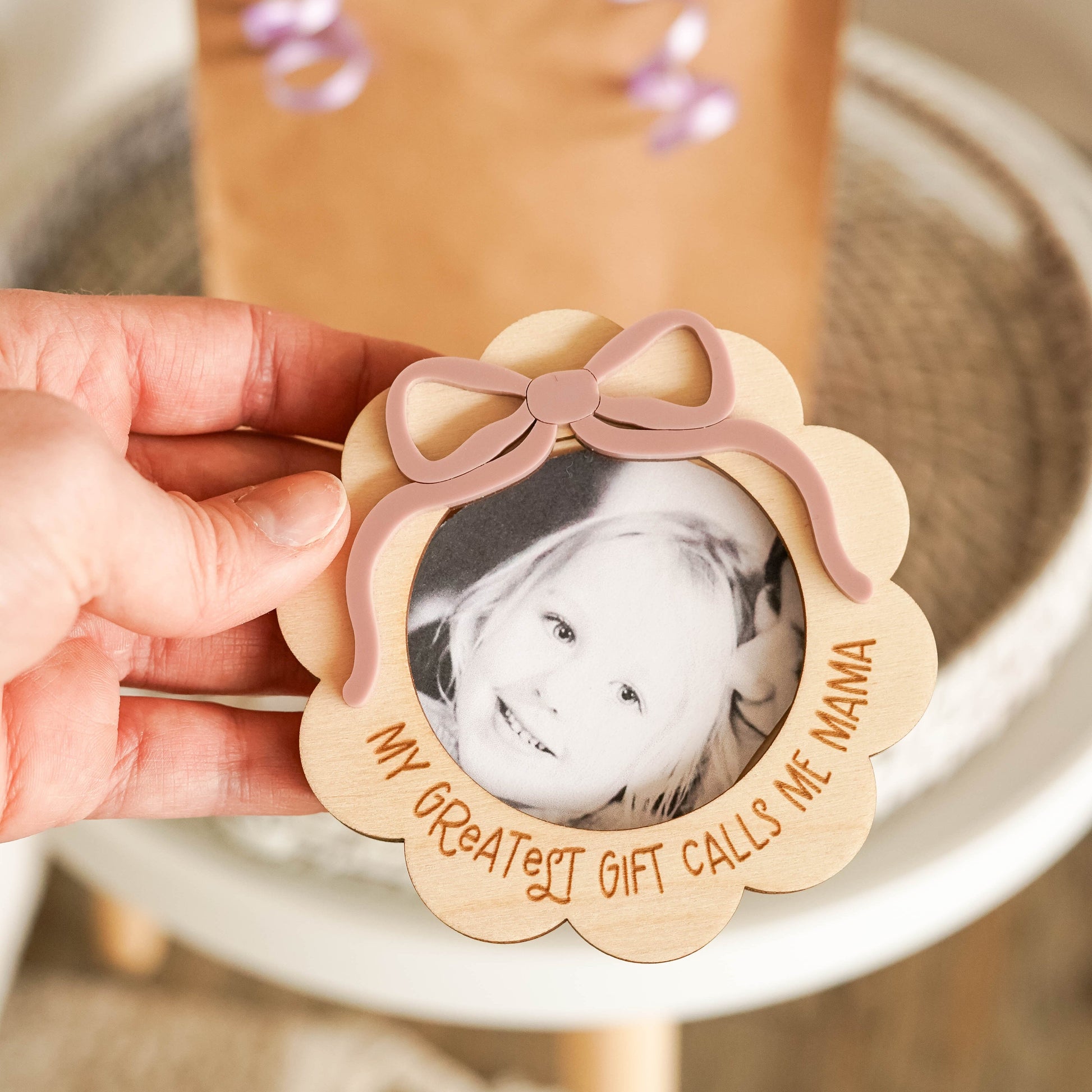 Personalized Mom Photo Frame Magnet Birch Bar + Co. 