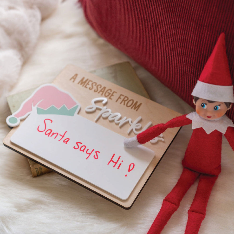 Personalized Message From Your Elf Sign Birch Bar + Co. 