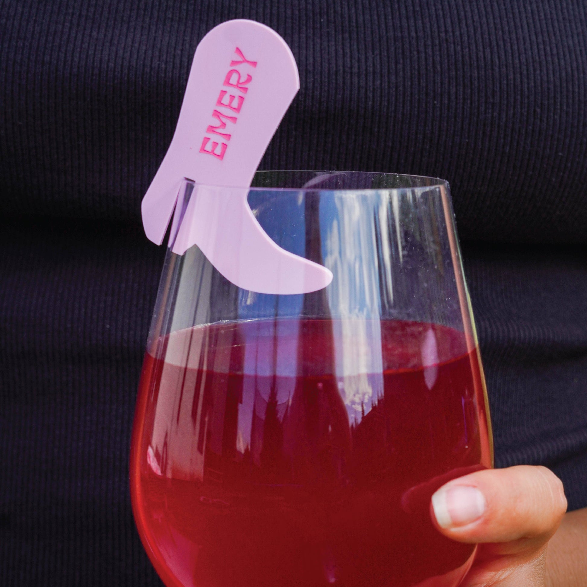 Personalized Cowgirl Boot Drink Tags Birch Bar + Co. 