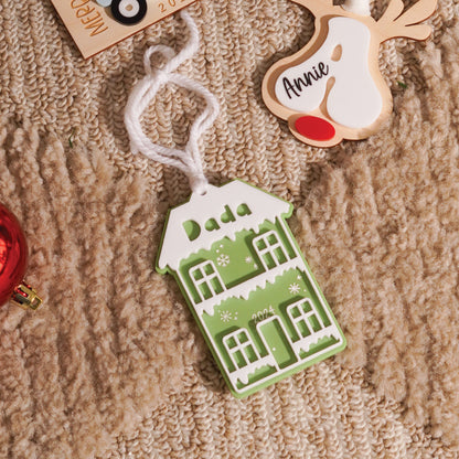 Gingerbread House 3D Stocking Tag Birch Bar + Co. 