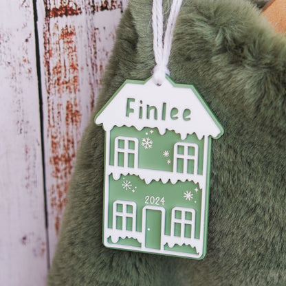 Gingerbread House 3D Stocking Tag Birch Bar + Co. 
