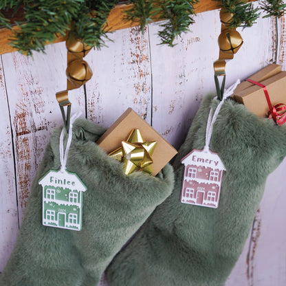 Gingerbread House 3D Stocking Tag Birch Bar + Co. 