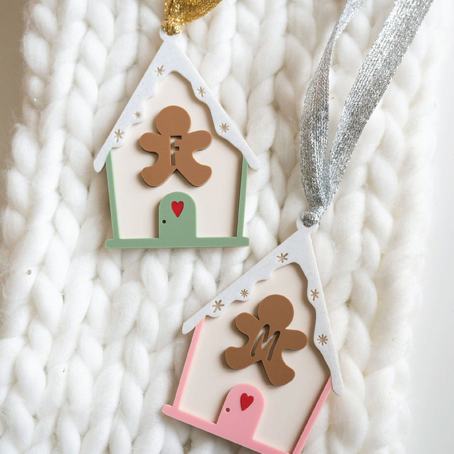 Personalized Gingerbread House Stocking Tag Birch Bar + Co. 