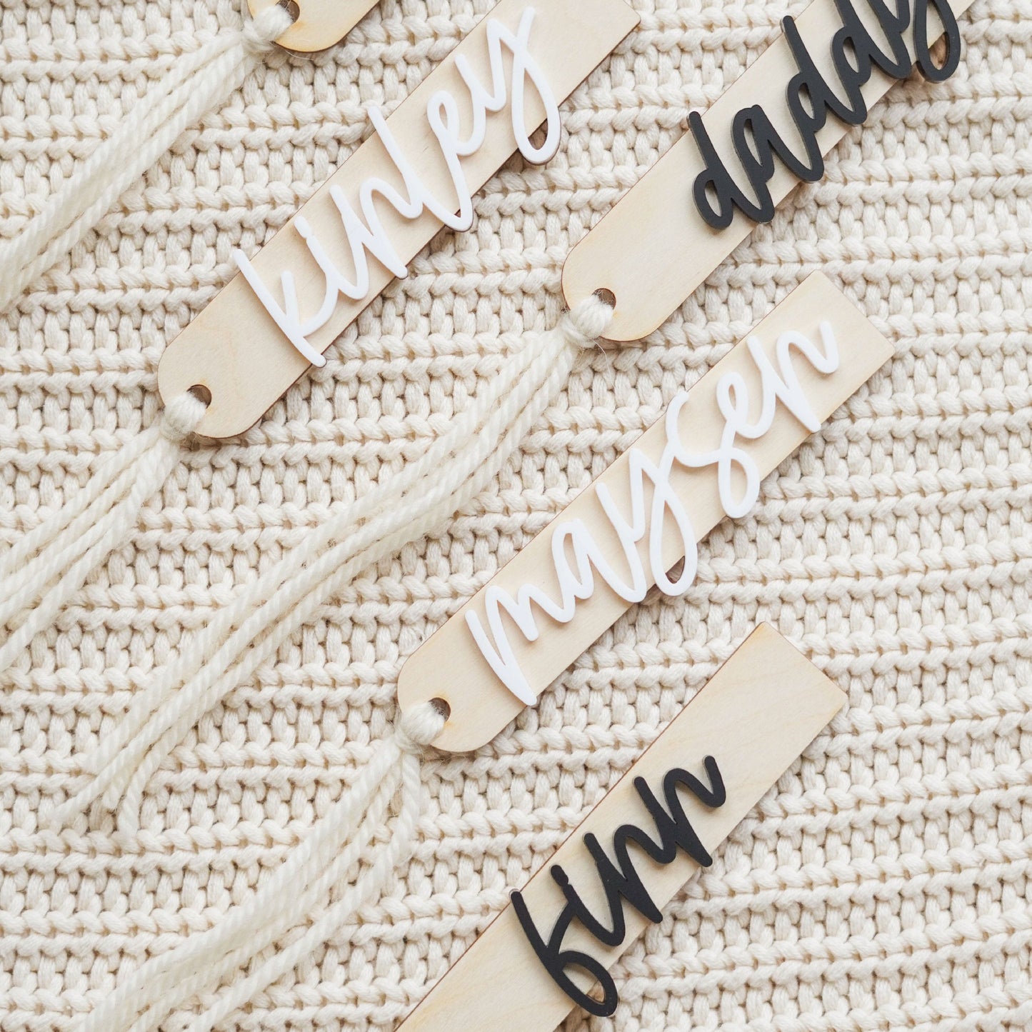 Personalized 3D Stocking Tags Birch Bar + Co. 