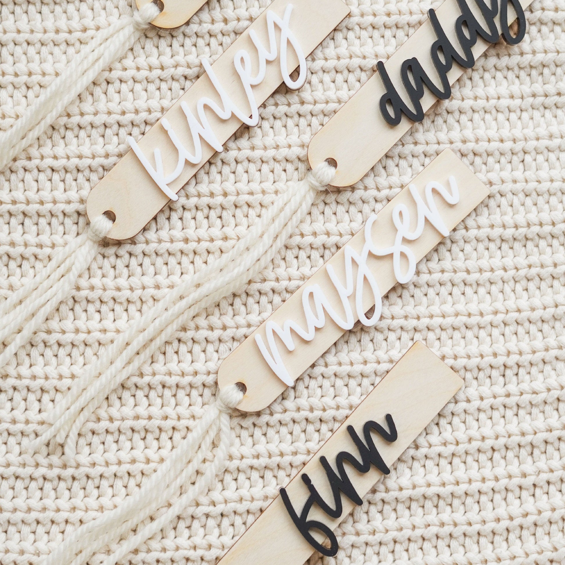 Personalized 3D Stocking Tags Birch Bar + Co. 