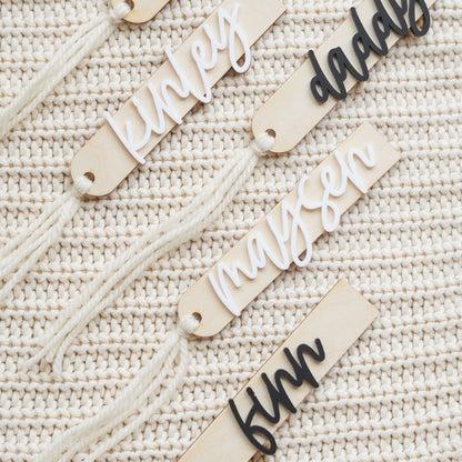 Personalized 3D Stocking Tags Birch Bar + Co. 
