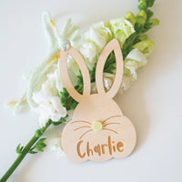 Personalized Bunny with Nose Tag Birch Bar + Co. 