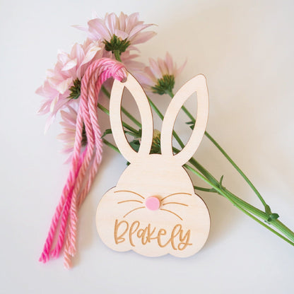 Personalized Bunny with Nose Tag Birch Bar + Co. 