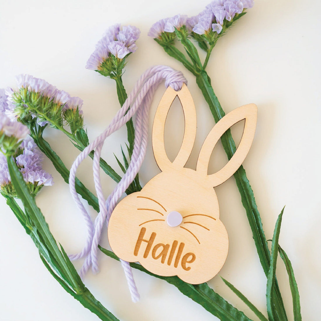 Personalized Bunny with Nose Tag Birch Bar + Co. 