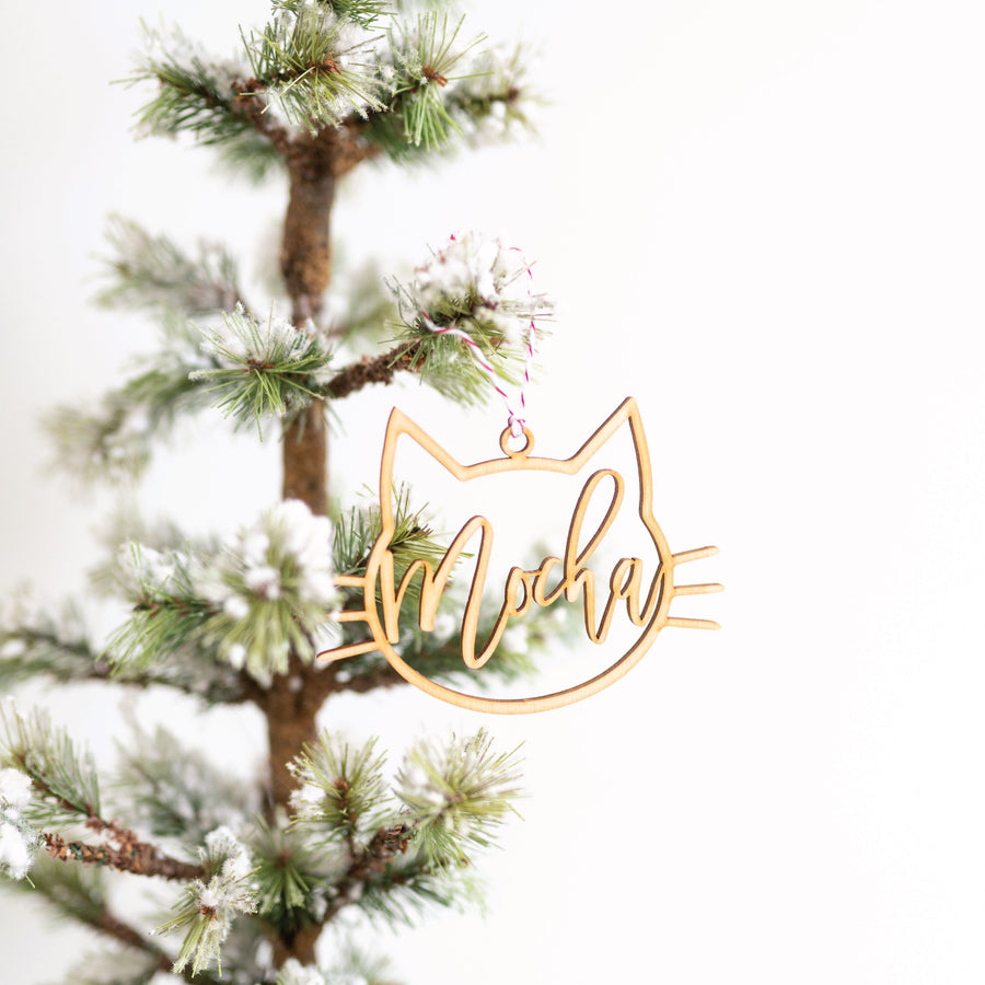 Personalized Cat Ornament Birch Bar + Co. 