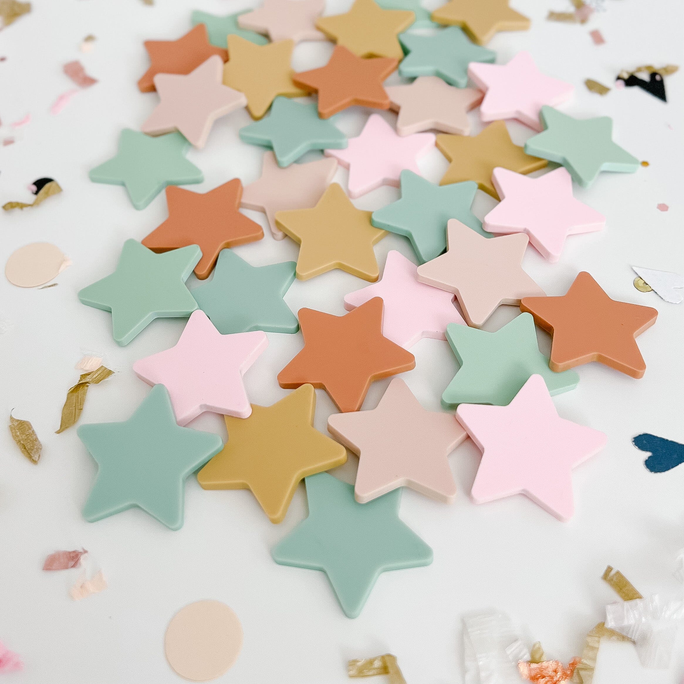 Star Token Colorful Extra Earth Toned Star Tokens for Reward Jars – Birch Bar + Co.