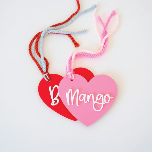 Personalized Basic Acrylic Heart Birch Bar + Co. 