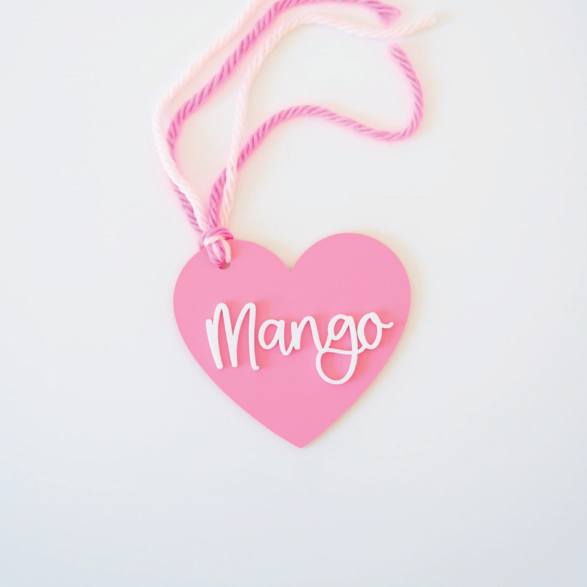 Personalized Basic Acrylic Heart Birch Bar + Co. 