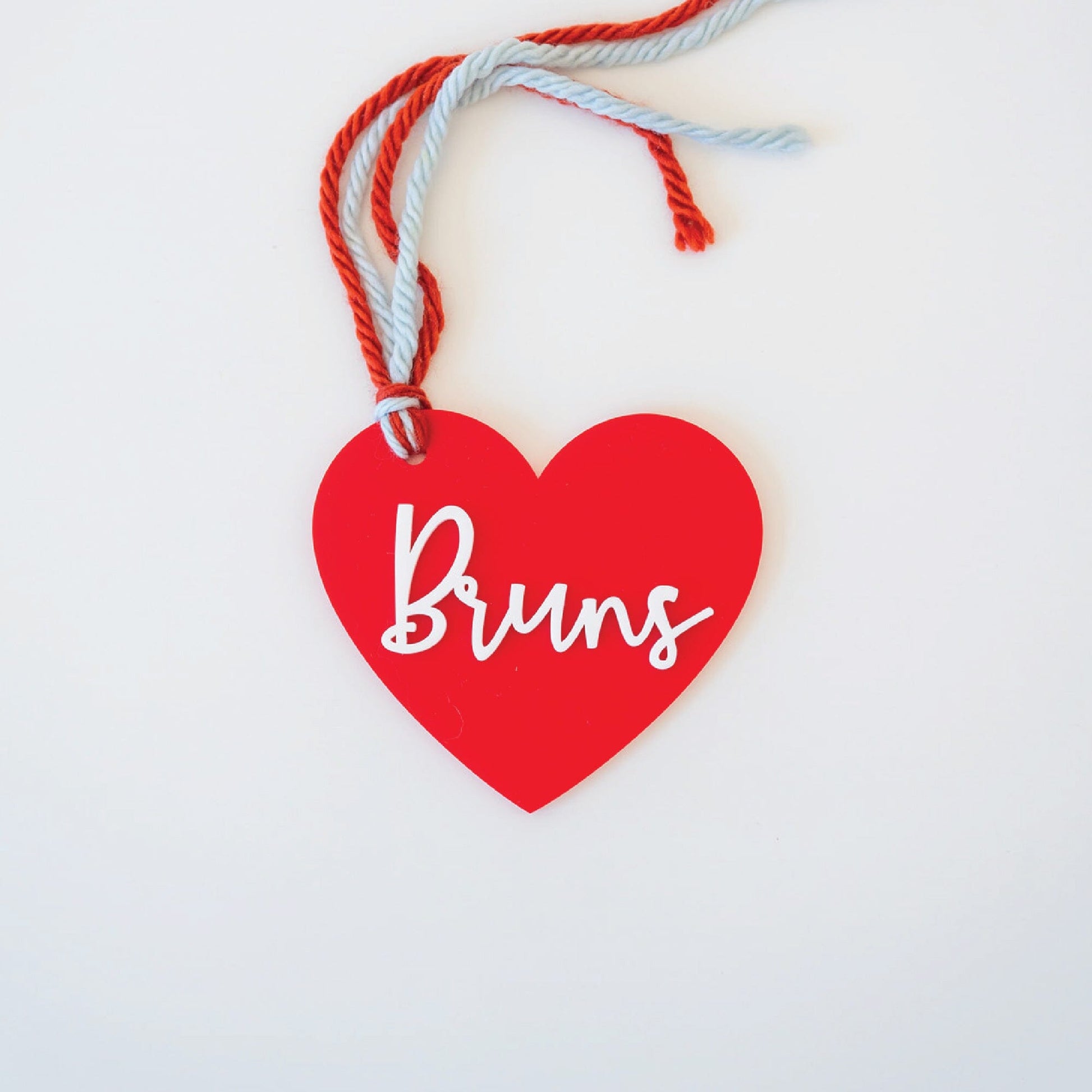 Personalized Basic Acrylic Heart Birch Bar + Co. 