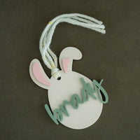 Personalized Easter Bunny Basket Tag Birch Bar + Co. 