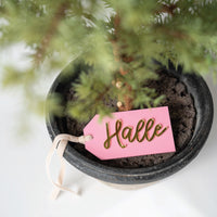 Personalized Christmas Stocking Acrylic Tags Birch Bar + Co. 