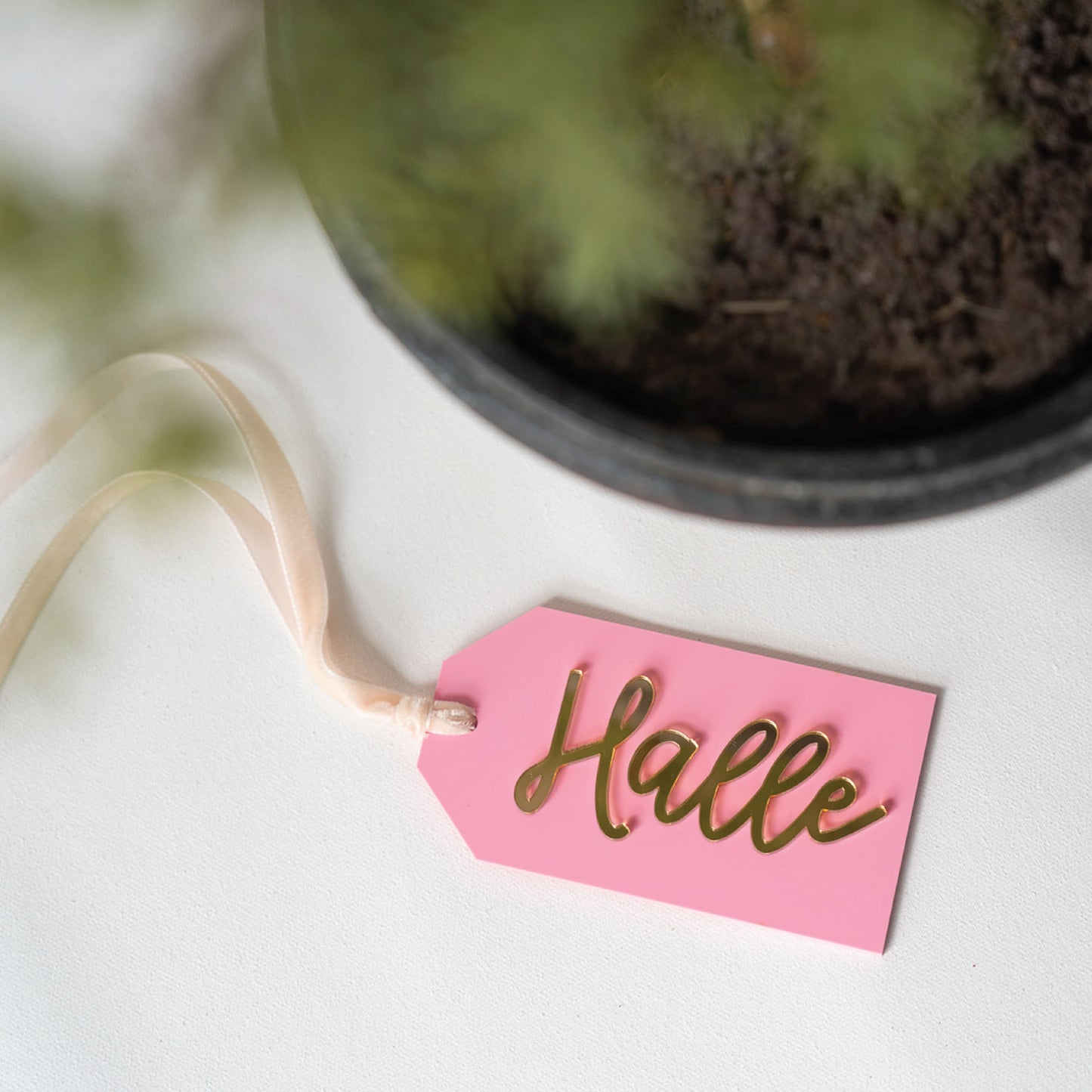 Personalized Christmas Stocking Acrylic Tags Birch Bar + Co. 