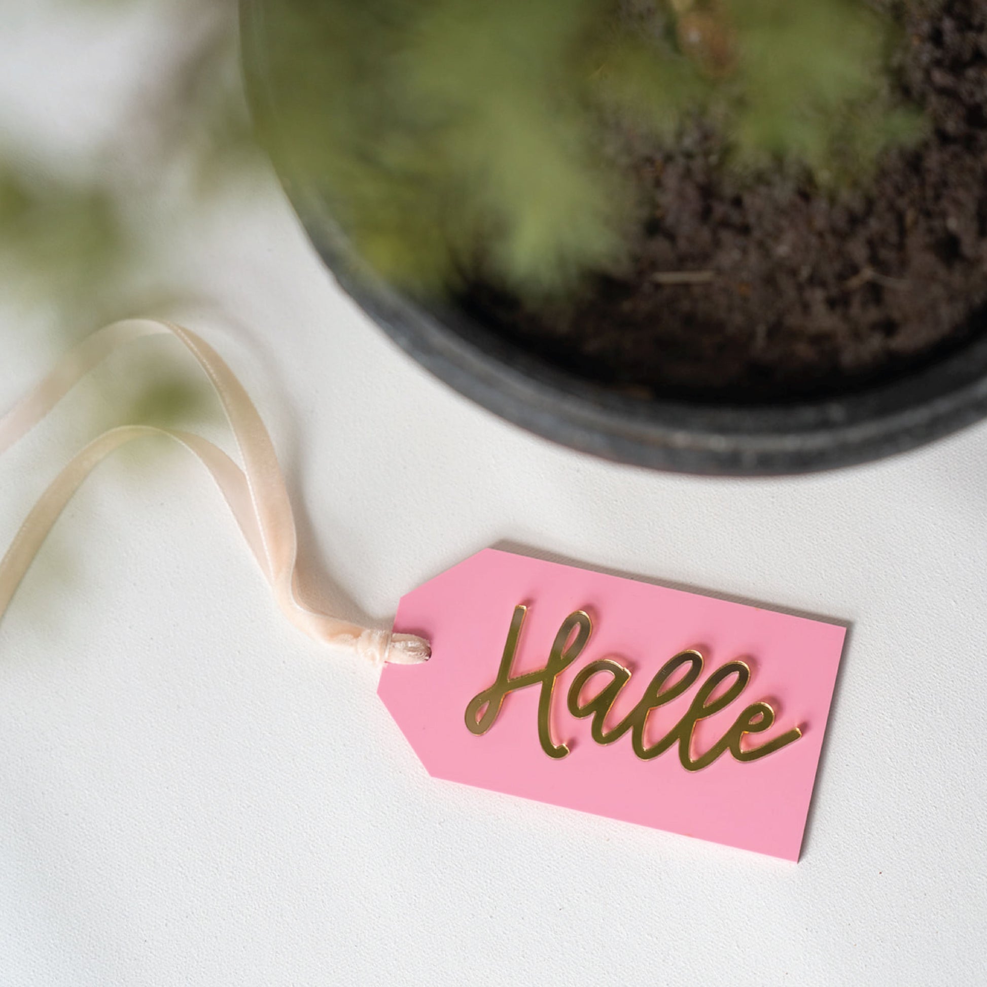 Personalized Christmas Stocking Acrylic Tags Birch Bar + Co. 