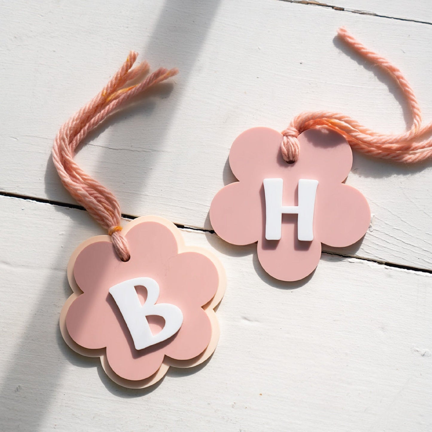 Personalized Daisy Letter Tag Birch Bar + Co. 