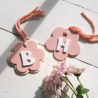 Personalized Daisy Letter Tag Birch Bar + Co. 