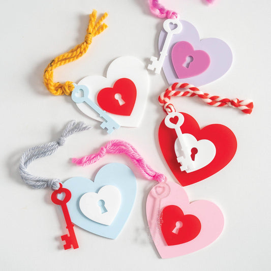 Acrylic Heart Locket Tag Birch Bar + Co. 