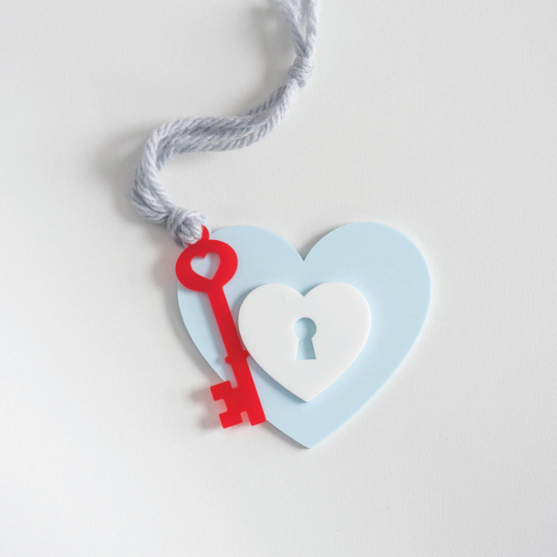 Acrylic Heart Locket Tag Birch Bar + Co. 