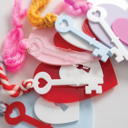 Acrylic Heart Locket Tag Birch Bar + Co. 