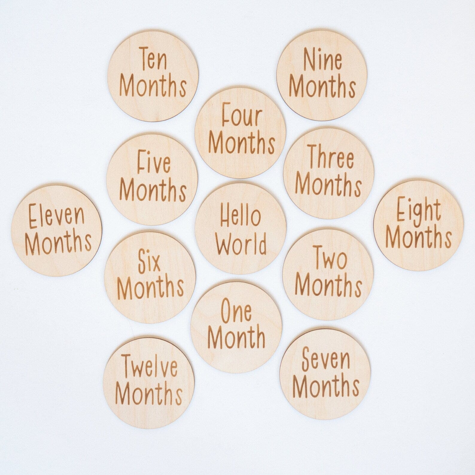 Monthly Milestone Set with Block Lettering Birch Bar + Co. 