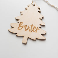 Engraved Tree Stocking Tags Birch Bar + Co. 