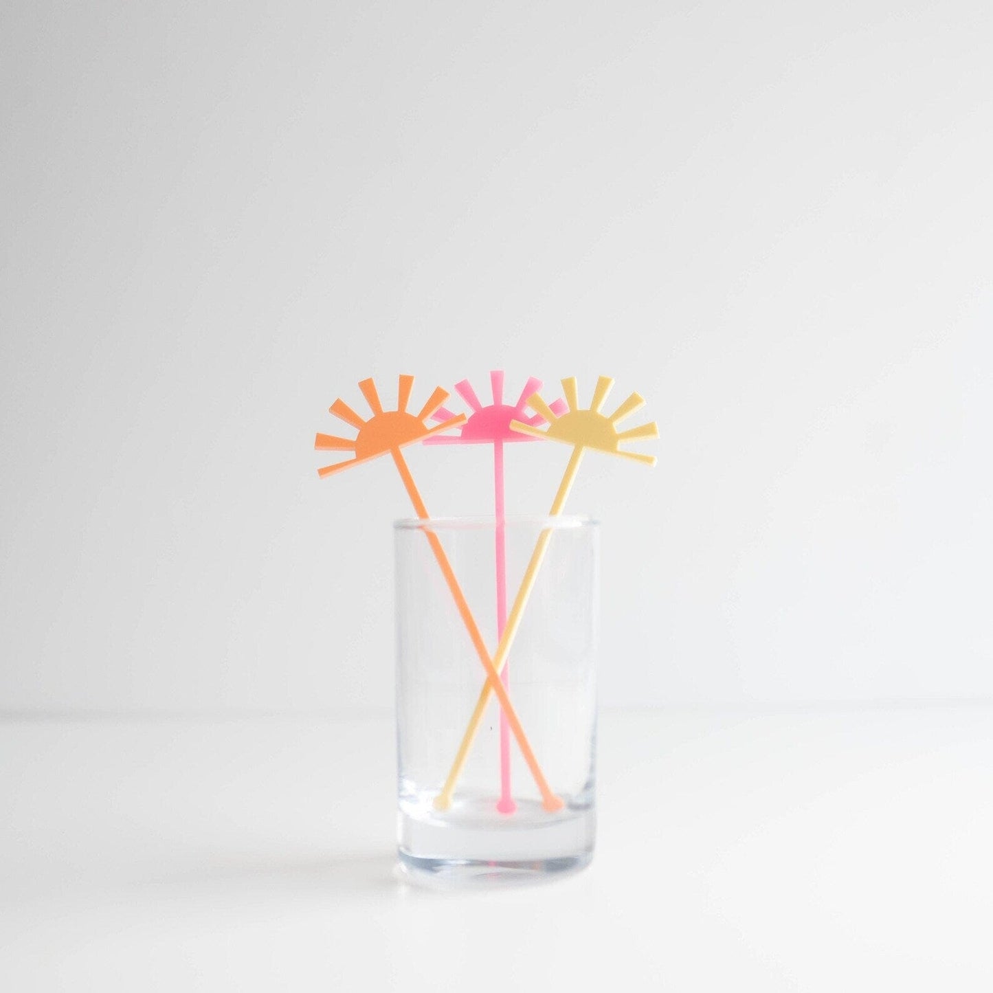 Sunshine Acrylic Swizzle Sticks Birch Bar + Co. 