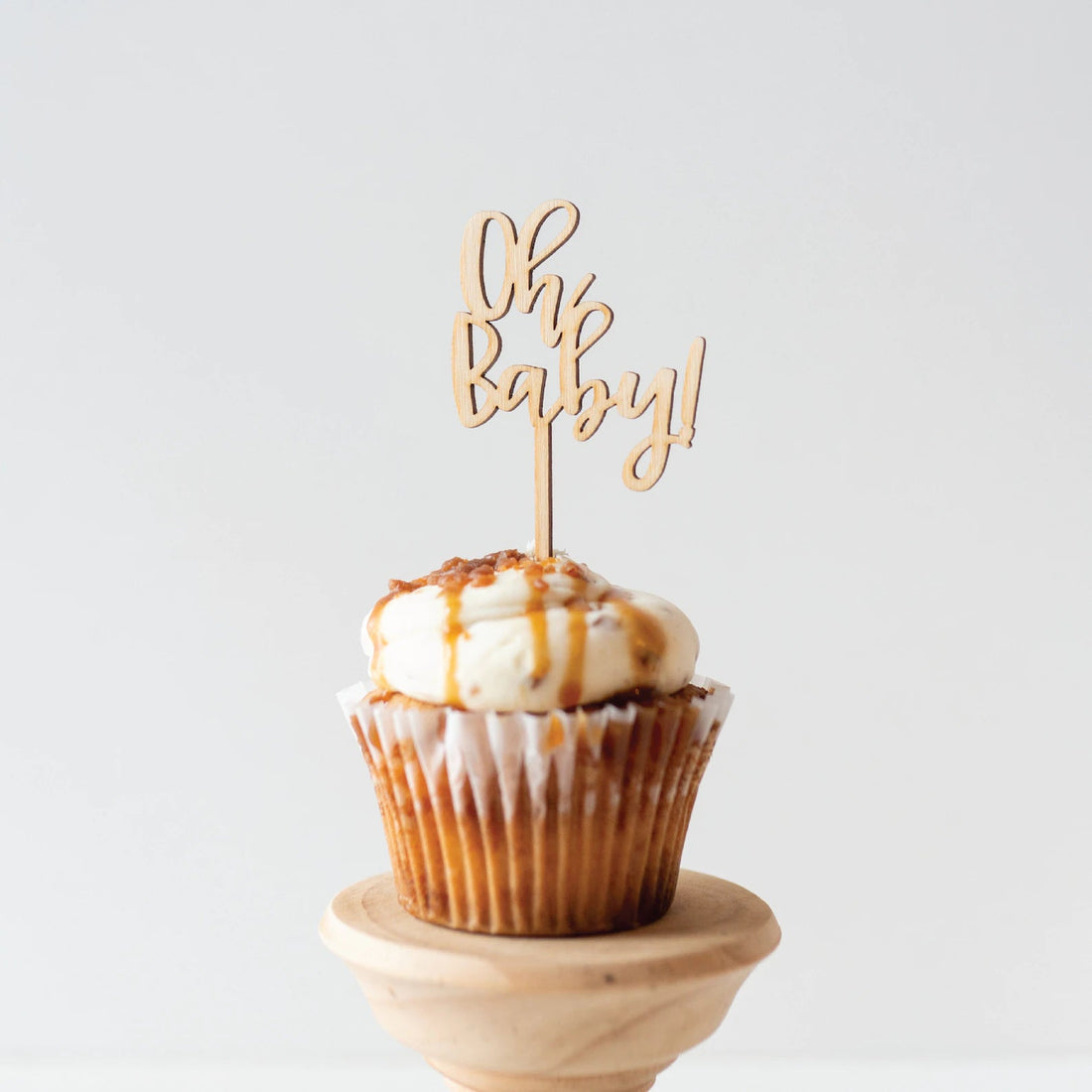 Oh Baby! Wood Cupcake Toppers Birch Bar + Co. 