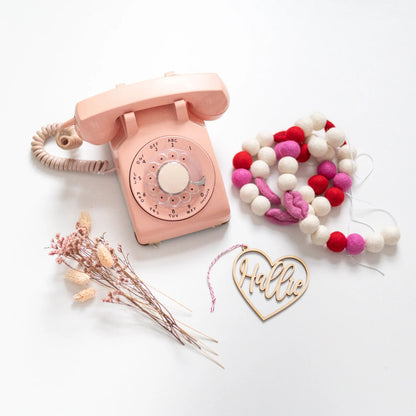 Wood Personalized Heart Tags Birch Bar + Co. 