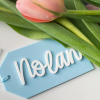 Personalized Acrylic Tags Birch Bar + Co. 