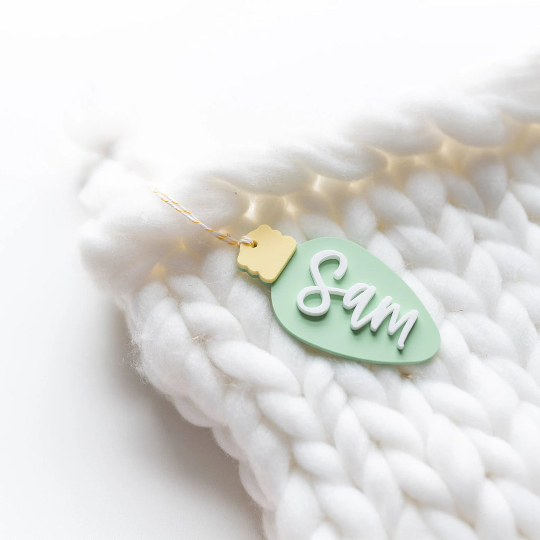 Personalized Vintage Bulb Tag Birch Bar + Co. 