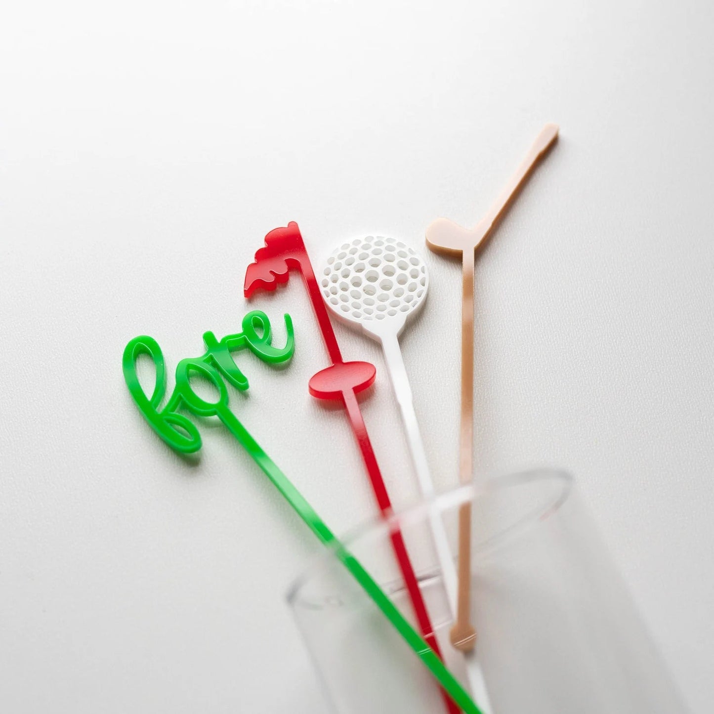 Golf Themed Acrylic Swizzle Sticks Birch Bar + Co. 
