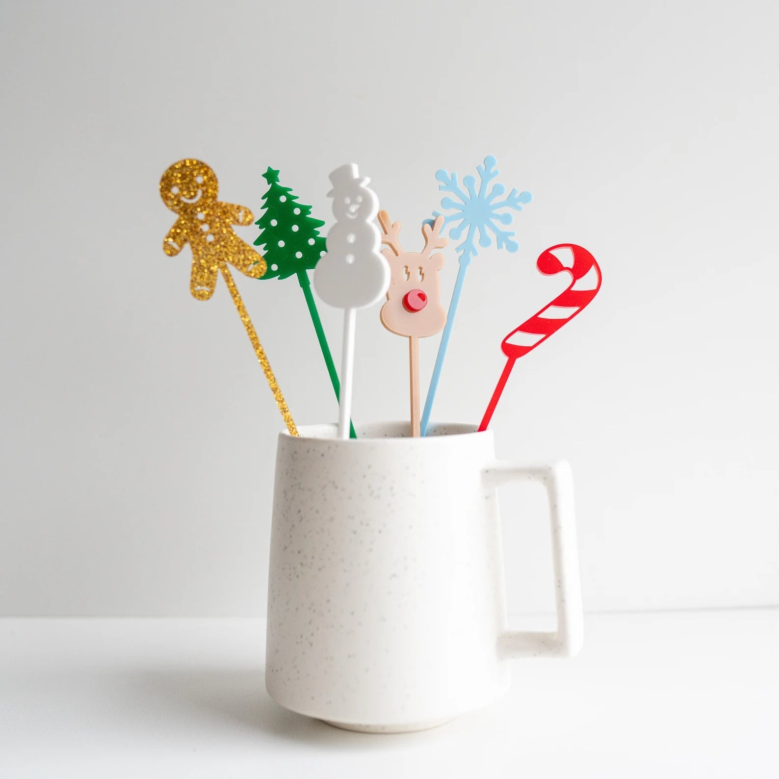 Christmas Acrylic Swizzle Sticks Birch Bar + Co. 