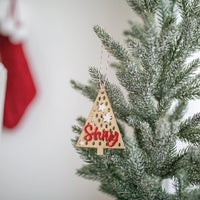 Personalized Tree with Stars Ornament Birch Bar + Co. 